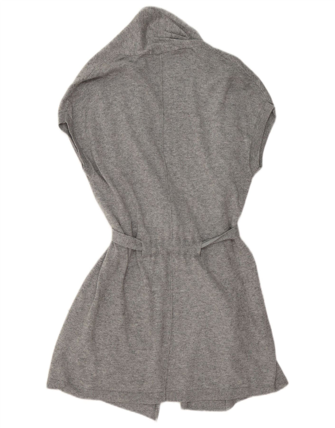 Boden Suéter tipo cárdigan sin mangas para mujer UK 42 Algodón gris medio