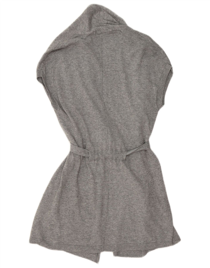 Boden Suéter tipo cárdigan sin mangas para mujer UK 42 Algodón gris medio