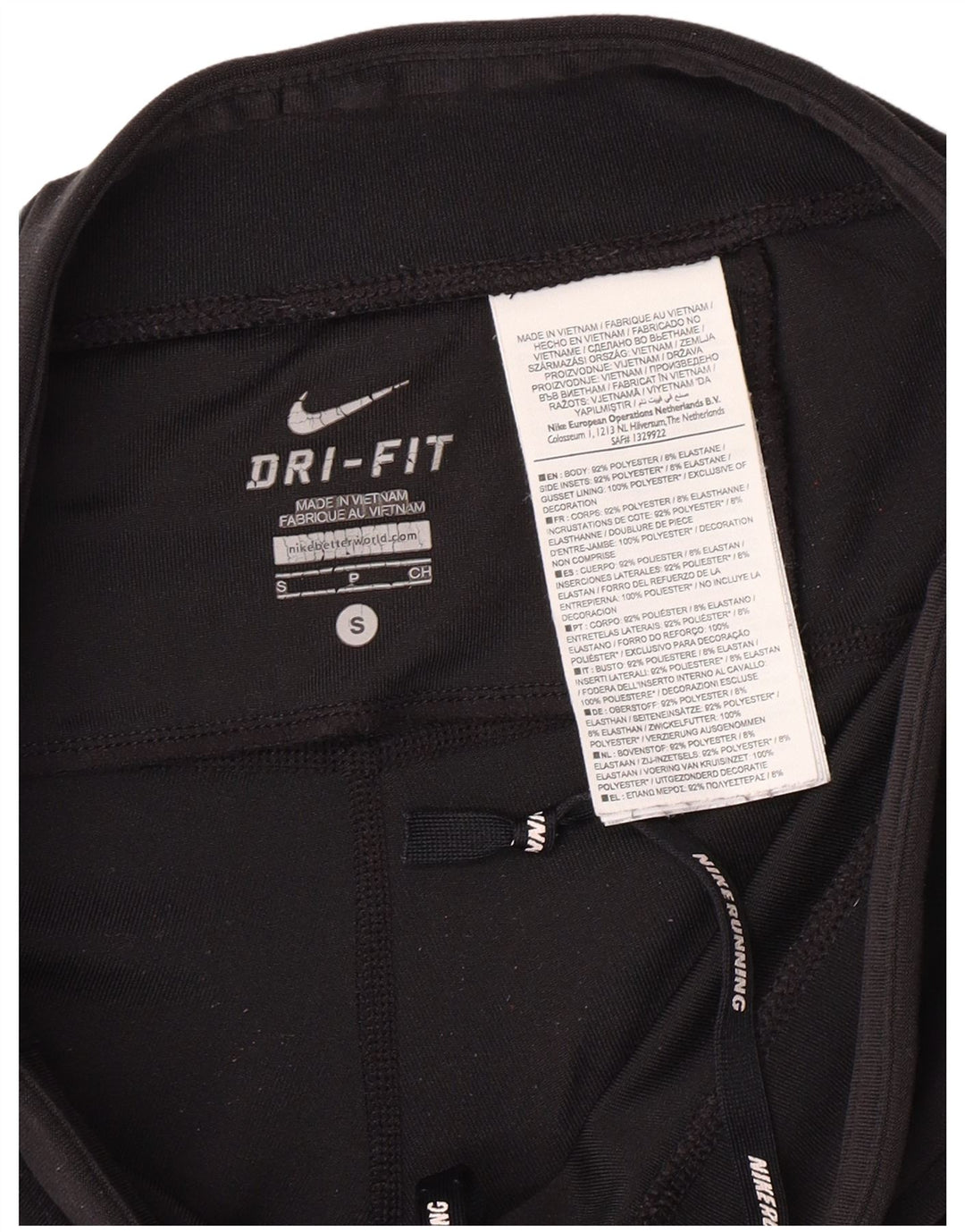 Leggings NIKE para mujer UK 10 Small Poliéster negro
