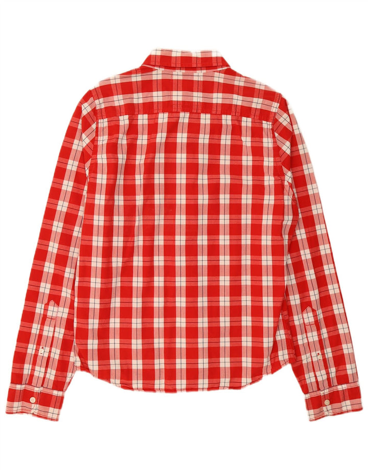 HOLLISTER Mens Shirt Medium Red Check Cotton