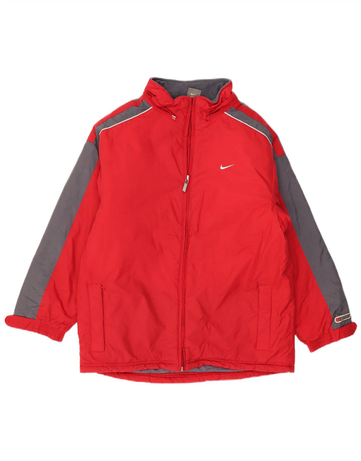 NIKE Chaqueta cortavientos para niños 12-13 años Grande Rojo Colorblock