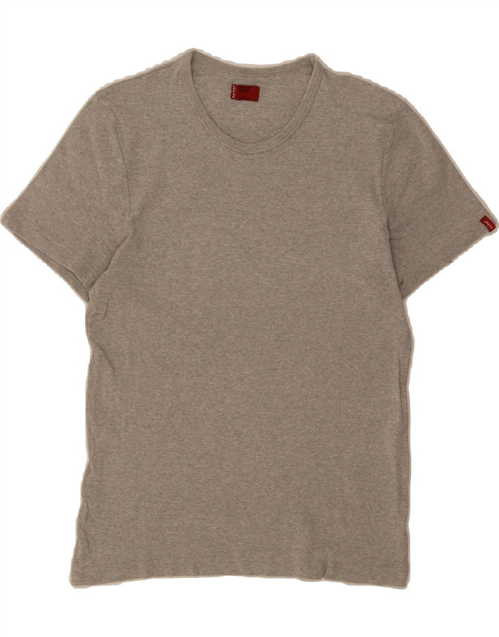 LEVI'S Womens T-Shirt Top UK 12 Medium Grey Cotton Vintage Levi's and Second-Hand Levi's from Messina Hembry 