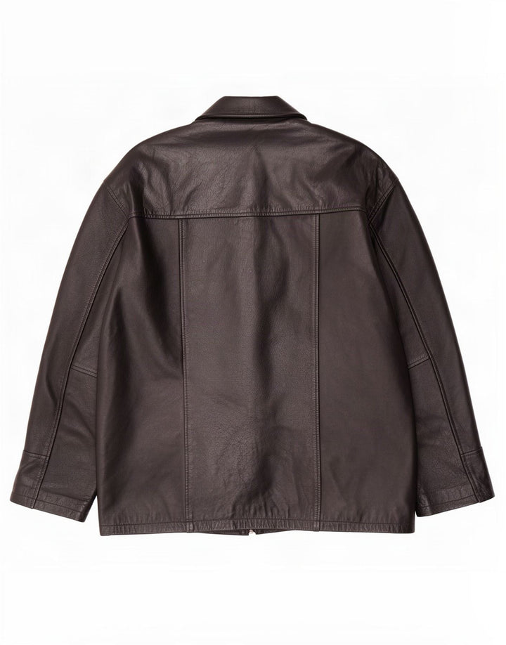 Akaso Chaqueta de cuero para hombre UK 38 Medium Black