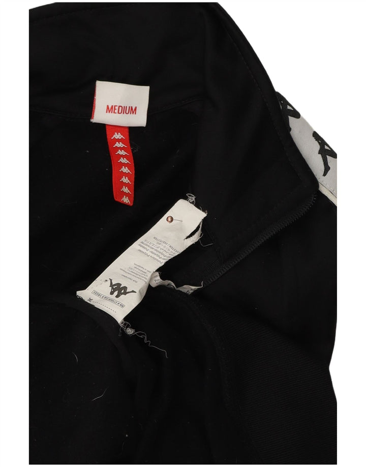 Kappa Chaqueta superior de chándal con gráfico para mujer UK 40 Medium Black Colourblock