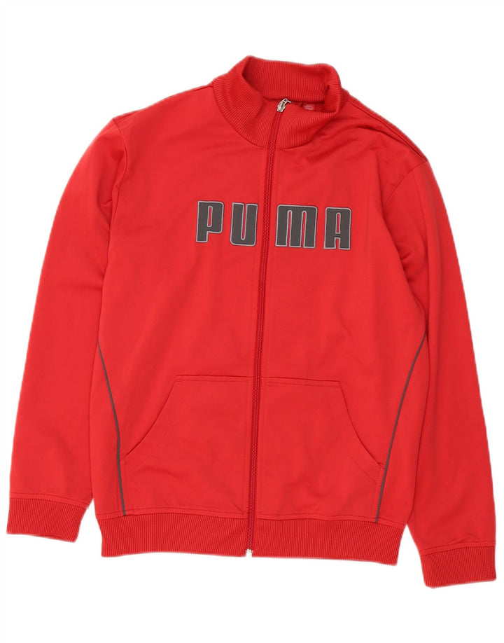 Puma Chaqueta de chándal gráfica para niños 11-12 años Poliéster rojo