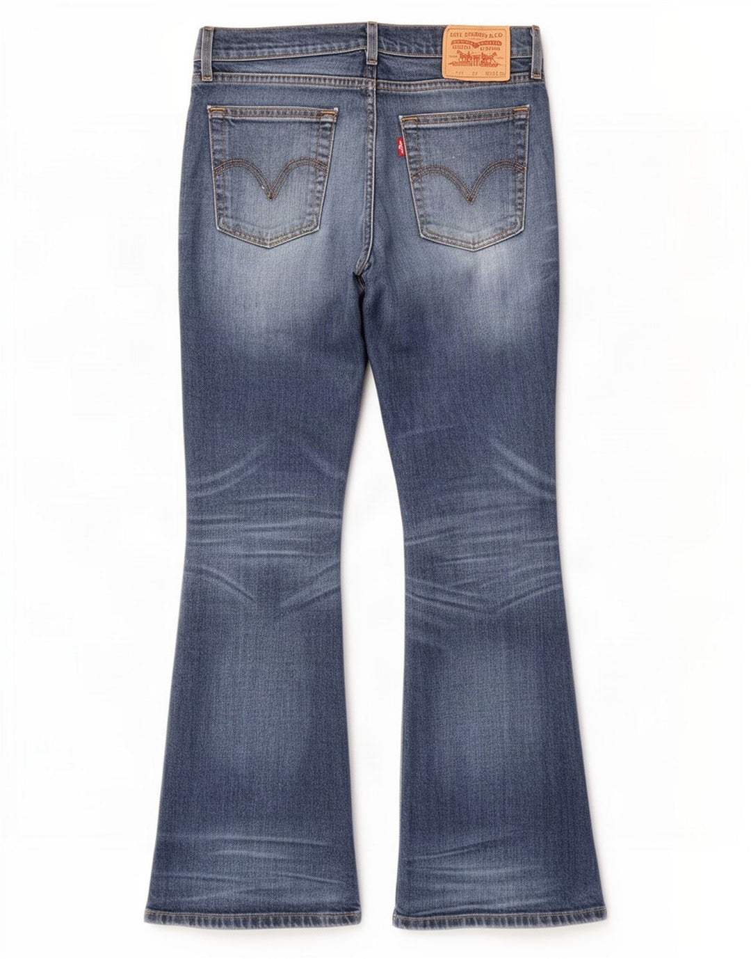 Levi's Hombre 529 Curvy Bootcut Jeans W32 L32 Algodón Azul
