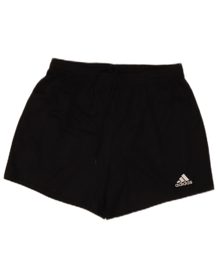 Adidas Mujer Climalite Sport Shorts UK 8/10 Pequeño Negro Poliéster