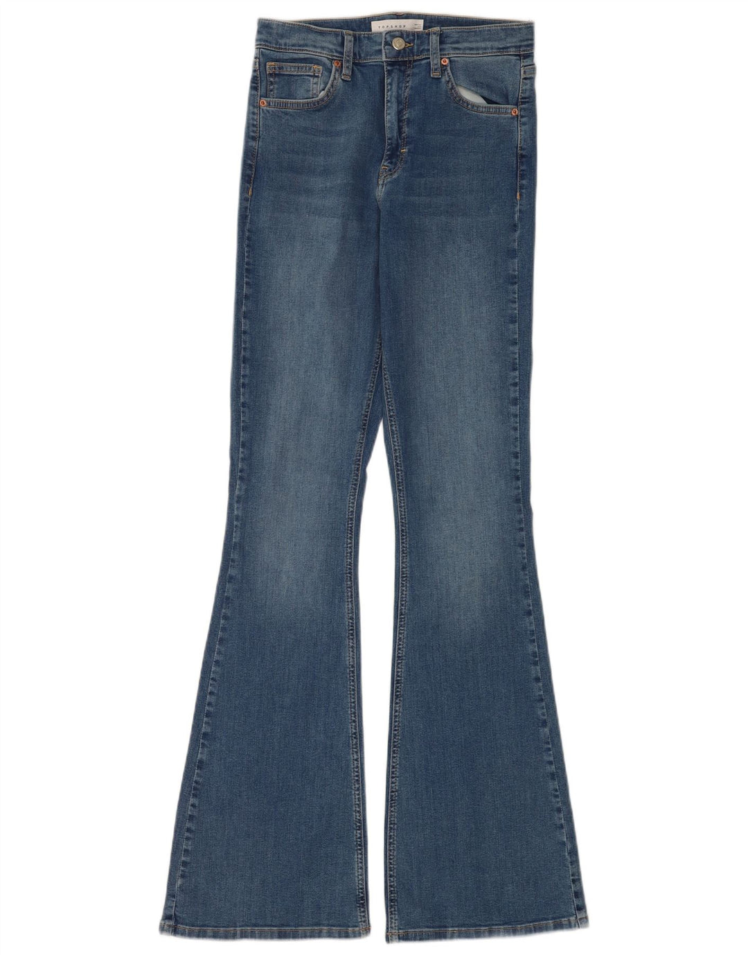 Vaqueros acampanados Jamie para mujer de Topshop W28 L34 Algodón azul