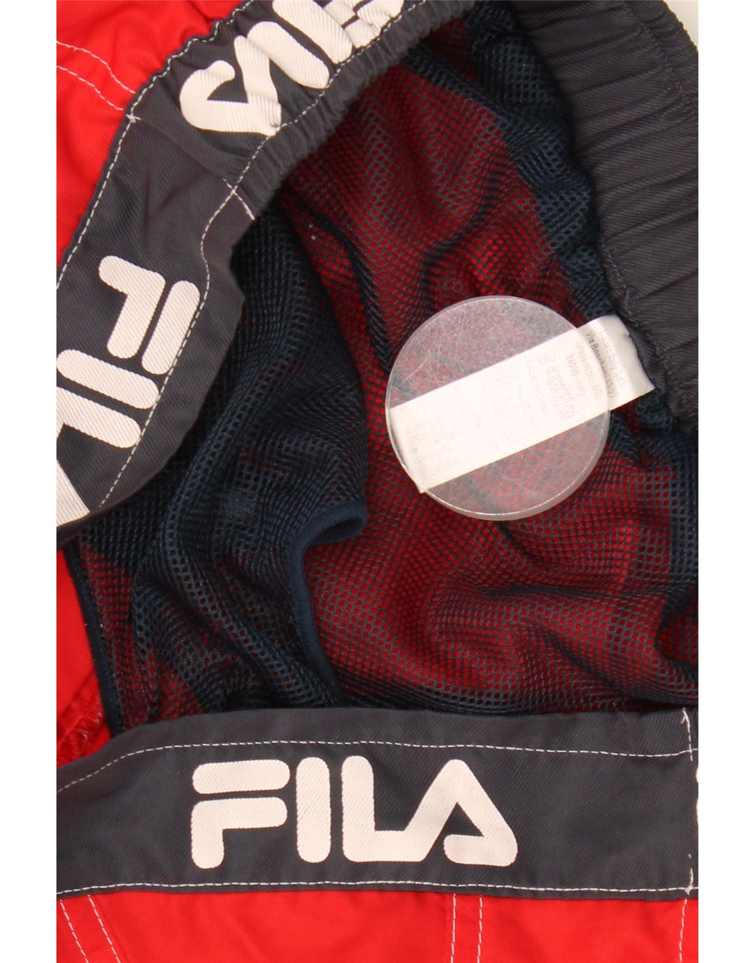 FILA Bañador con gráfico para hombre, talla grande, color rojo