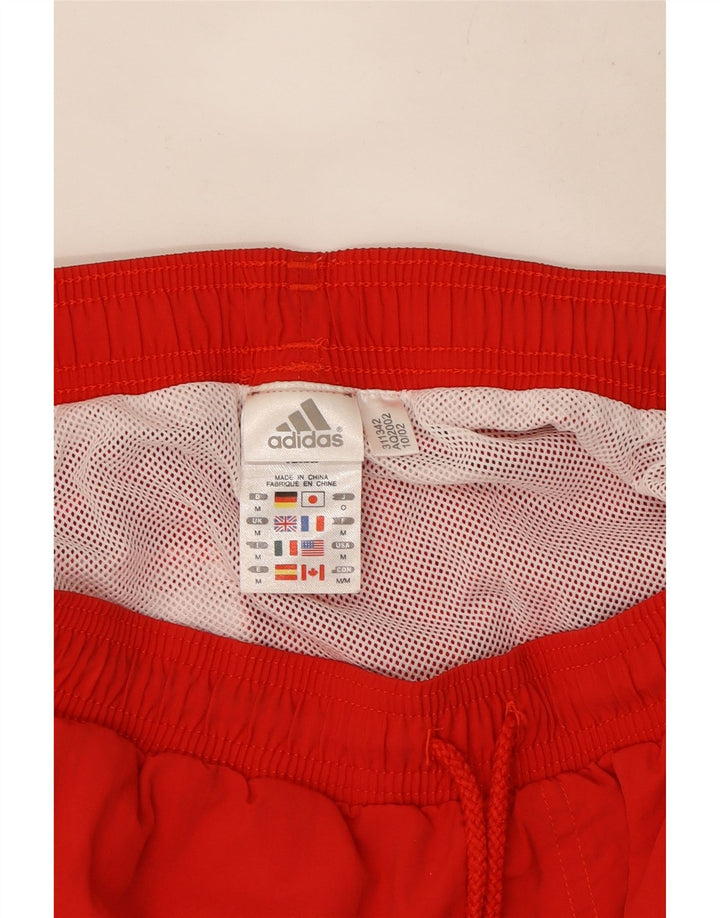 Adidas Hombre Graphic Bañador Shorts Mediano Rojo Poliéster