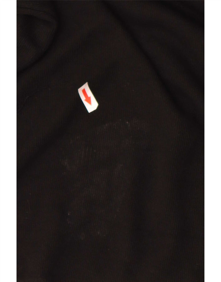Zara Mujer Maxi Vestido Extragrande UK 10 Pequeño Poliéster Negro