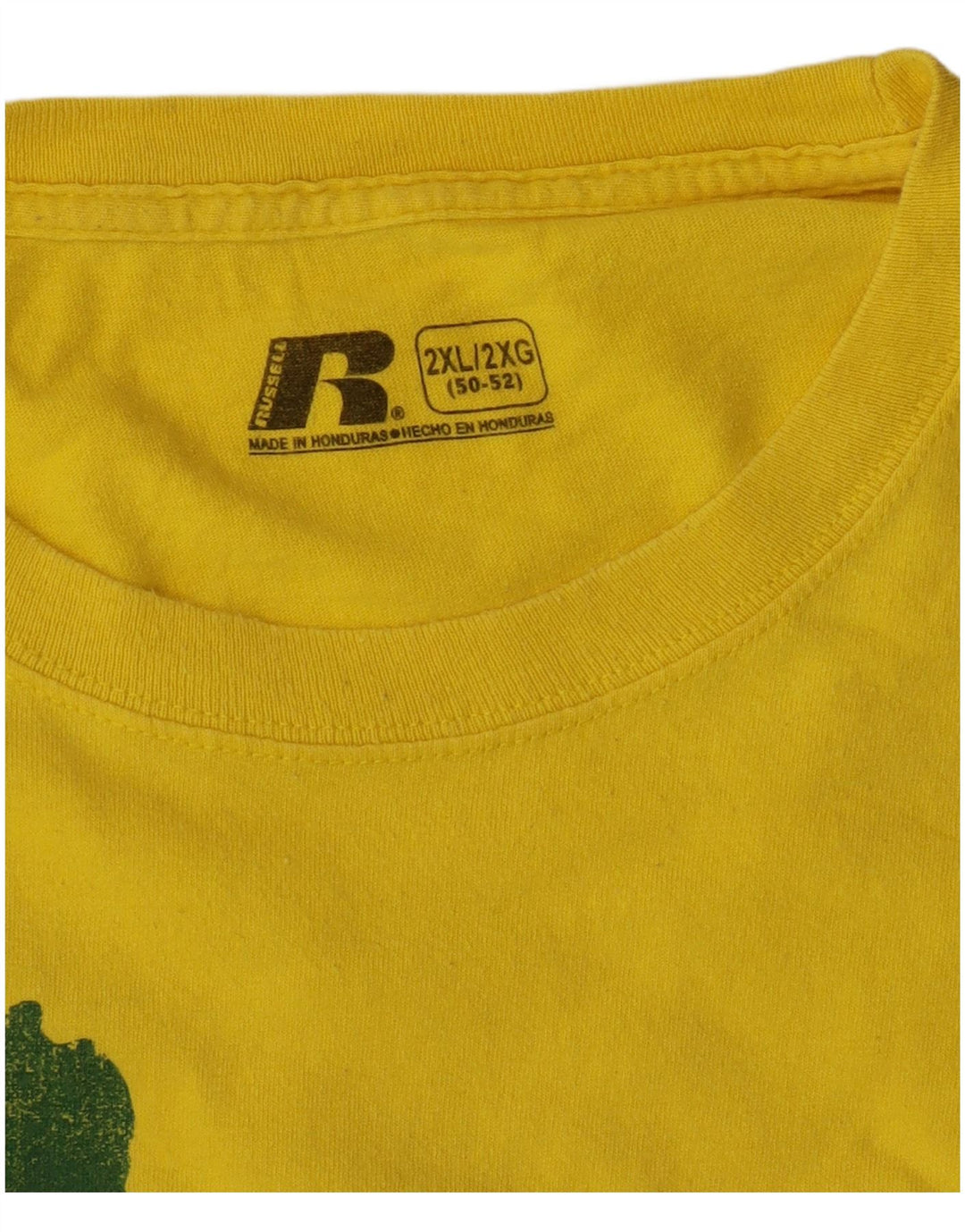 Russell Athletic Camiseta gráfica para hombre Top 2XL Amarillo