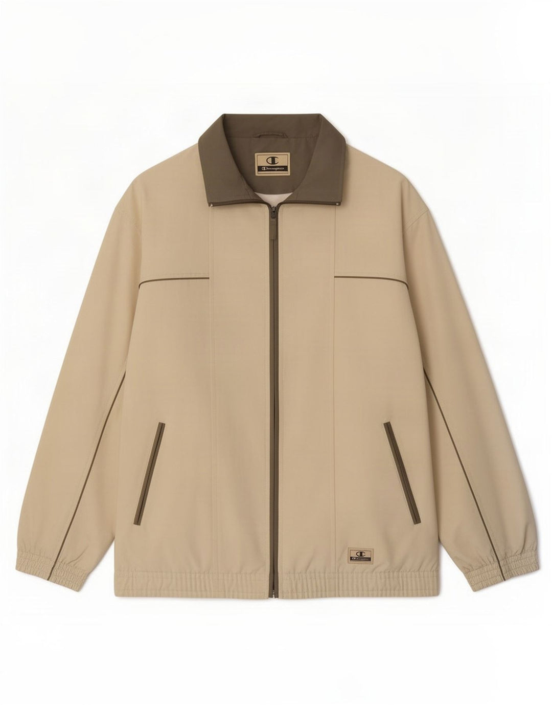 Champion Chaqueta De Chándal Para Hombre XL Poliéster Beige