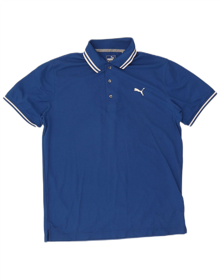 Polo Puma Hombre Grande Poliéster Azul