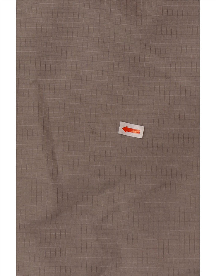 HOLLISTER Chaqueta acolchada con capucha para hombre Reino Unido 40 Poliéster gris grande