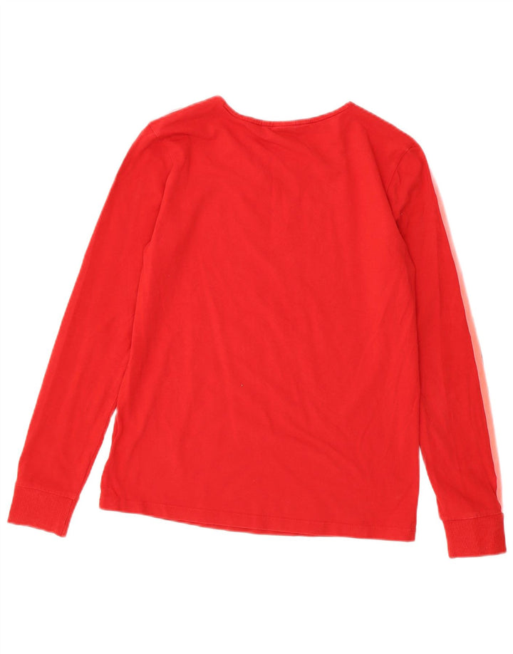 ADIDAS Camiseta de manga larga para mujer UK 10 Small Red Cotton