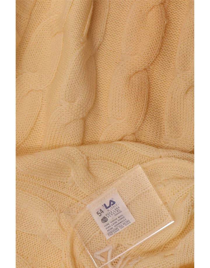Fila Jersey con cuello en V para hombre IT 54 XL Lana beige