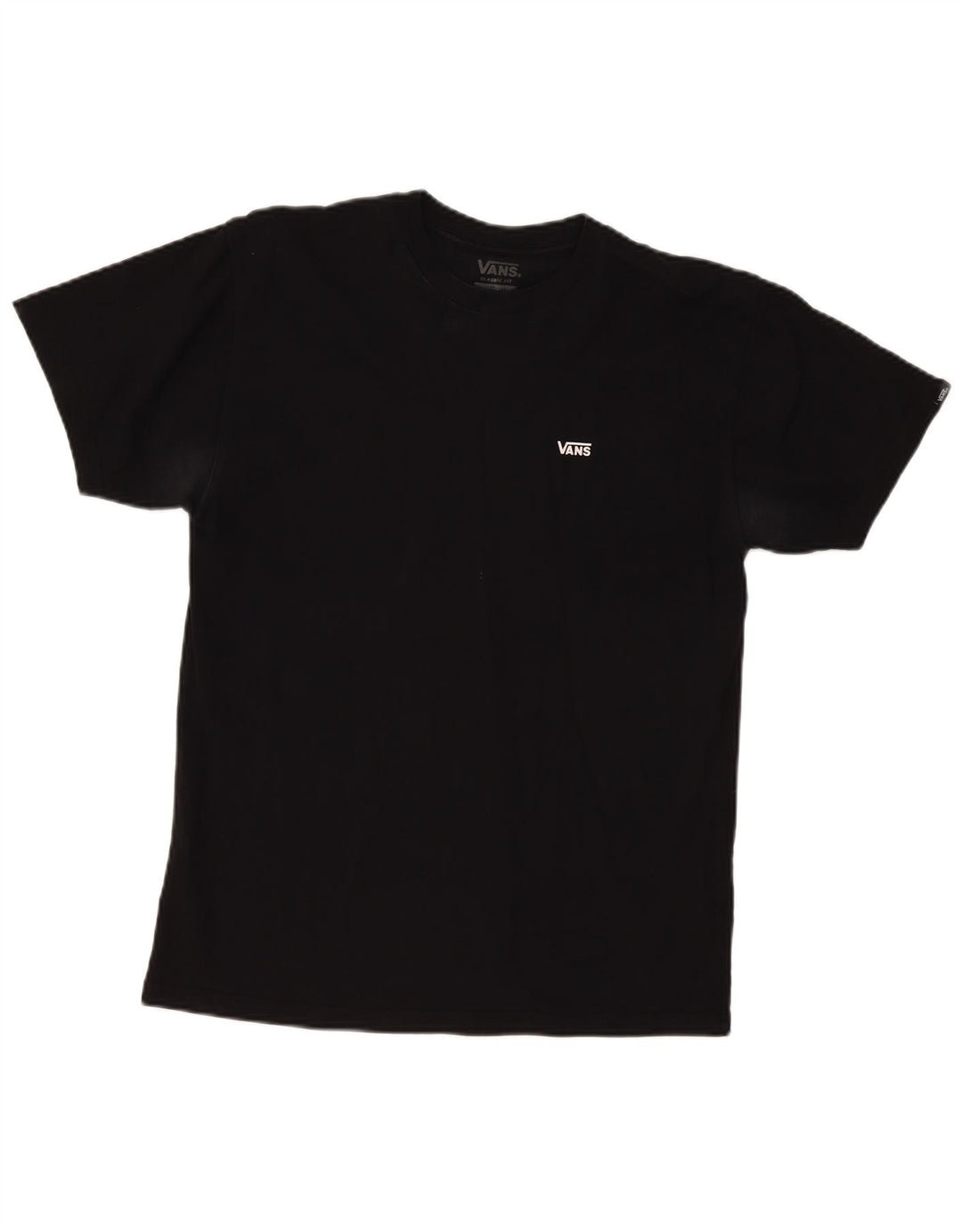 Camiseta Vans Classic Fit para hombre, talla mediana, algodón negro