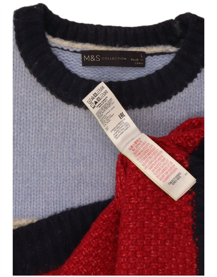 Marks & Spencer Suéter de Cuello Redondo para Mujer UK 46 Grande Multicolor