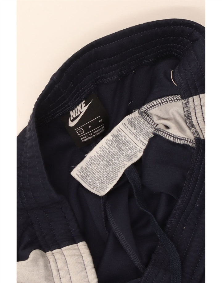 Nike Pantalones de chándal para hombre Joggers Small Azul marino Colorblock Poliéster