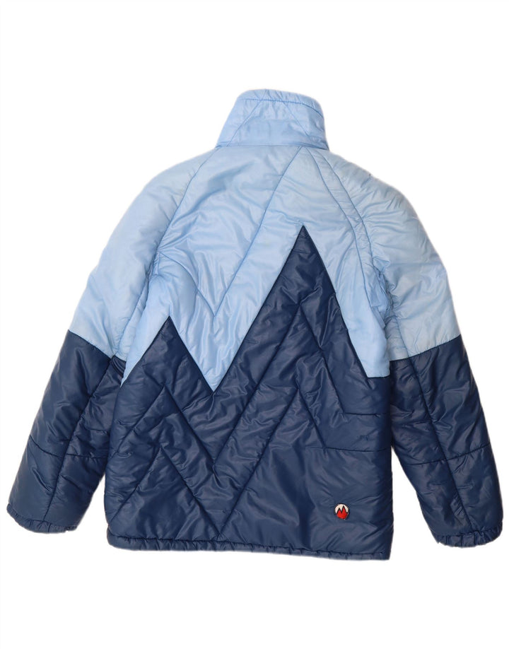 MARILENA Chaqueta acolchada para hombre UK 36 Small Azul Colorblock