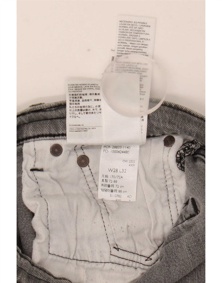 Levi's Vaqueros ajustados para hombre W28 L32 Algodón gris