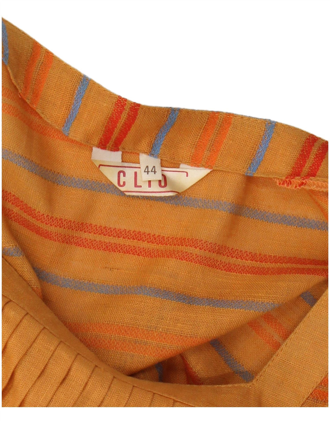 Vestido Clio Mujer Acampanado IT 44 Rayas Naranja Medianas