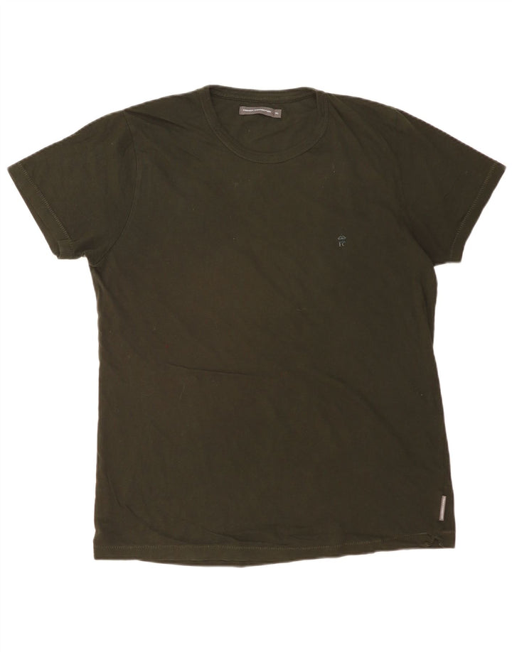 FRENCH CONNECTION Camiseta Hombre Top XL Caqui Algodón