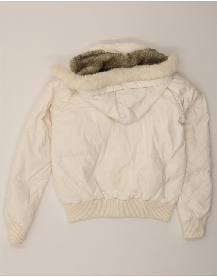 KOCCA Chaqueta acolchada con capucha para mujer UK 40 XL Poliamida blanca