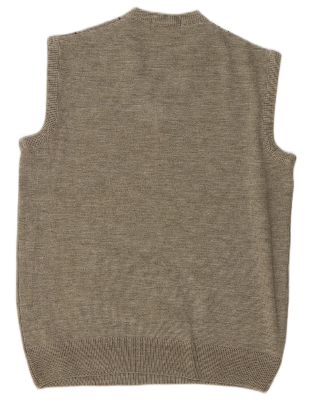 Vintage hombres chaleco tanque top medio gris geométrico