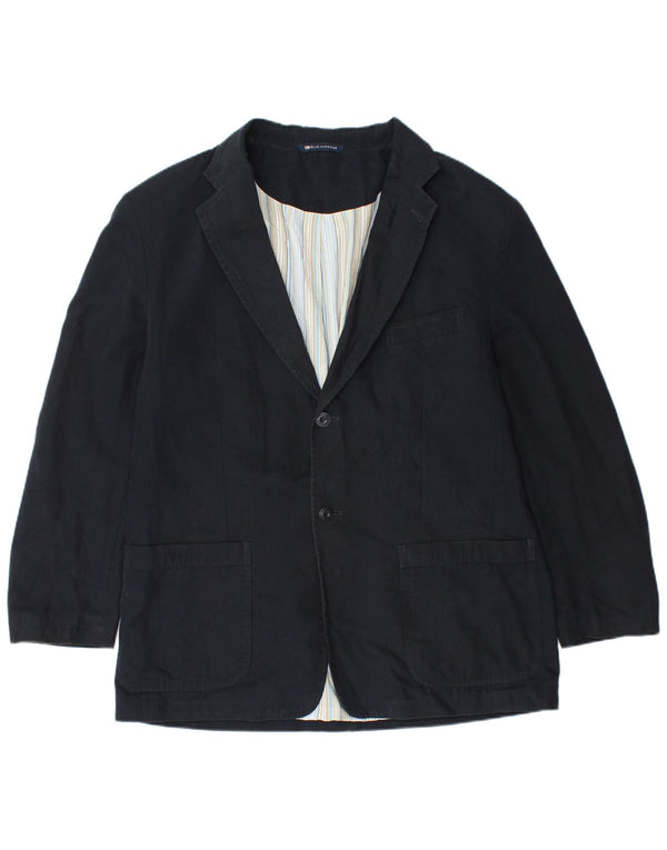 Marks & Spencer Chaqueta tipo blazer de 2 botones para hombre UK 40 Large Viscosa azul marino