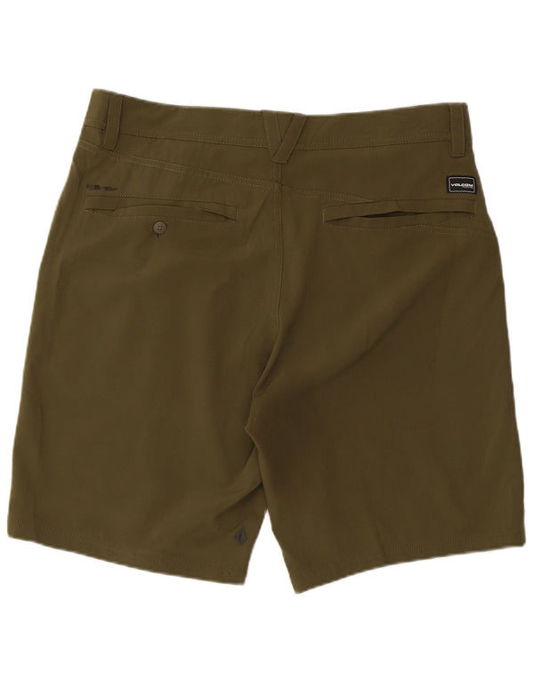 Volcom Mens Chino Shorts Large Khaki Polyester
