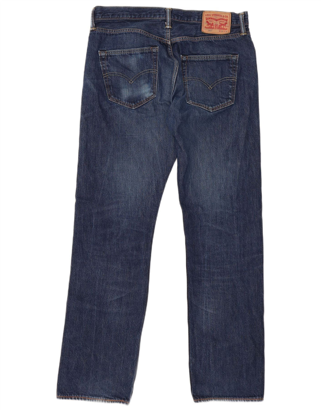 LEVI'S Vaqueros rectos 501 para hombre W34 L34 Azul