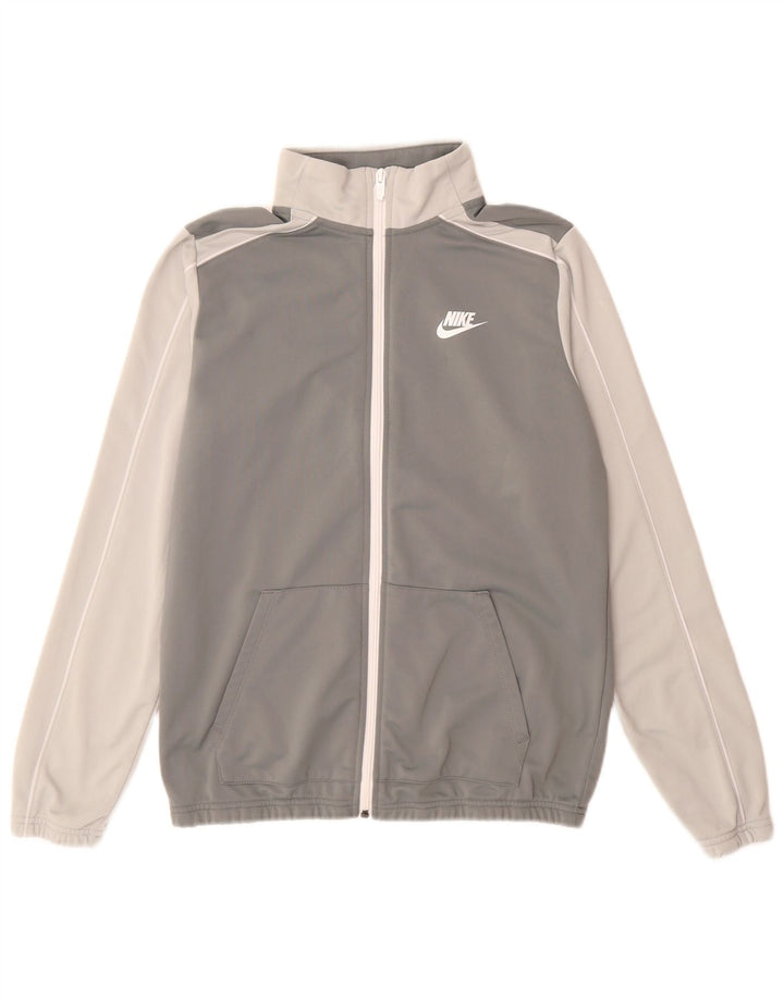 Nike Chaqueta de chándal para niño 13-14 años XL Gris Poliéster