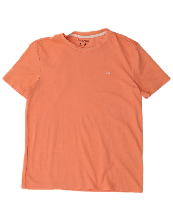 Calvin Klein - Camiseta para hombre, color naranja medio, algodón