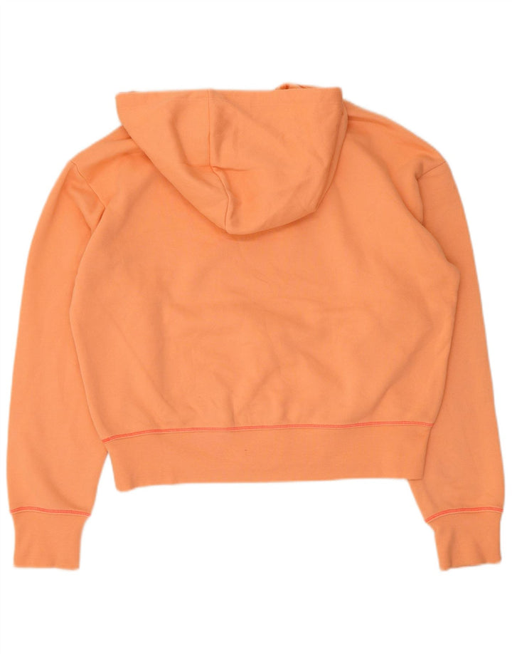 Champion Sudadera con capucha gráfica de gran tamaño para mujer Reino Unido 44 Naranja mediano