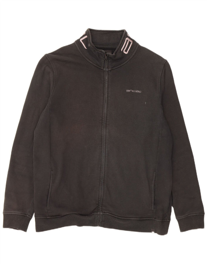 Animal Hombre Gráfico Chándal Top Chaqueta XL Algodón Negro