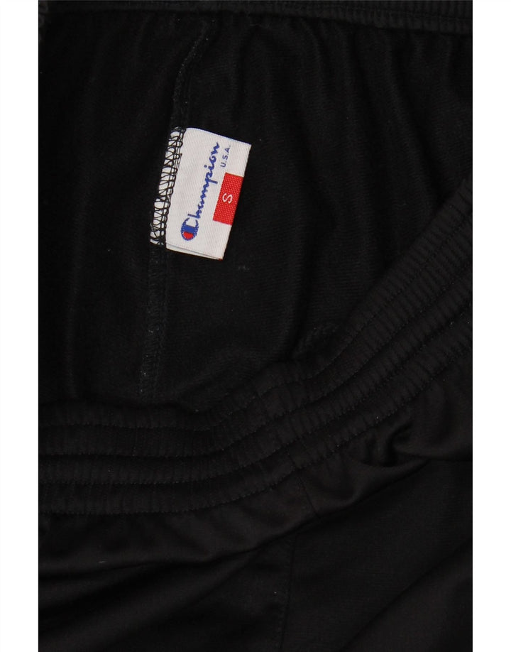 Champion Shorts deportivos con gráficos para hombre, poliéster con bloques de color negro pequeño