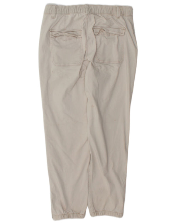 Marks & Spencer Pantalones Joggers para Mujer UK 12 Medium W32 L26 Algodón Beige