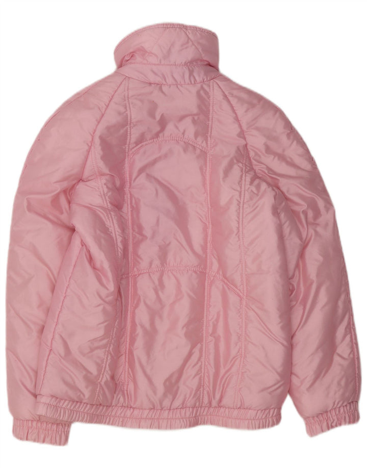 Chaqueta acolchada vintage para mujer de ajuste estándar EU 40 Poliamida rosa mediana