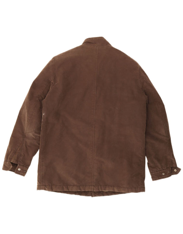 Cerruti 1881 Chaqueta cortavientos para hombre UK 40 Large Marrón Algodón