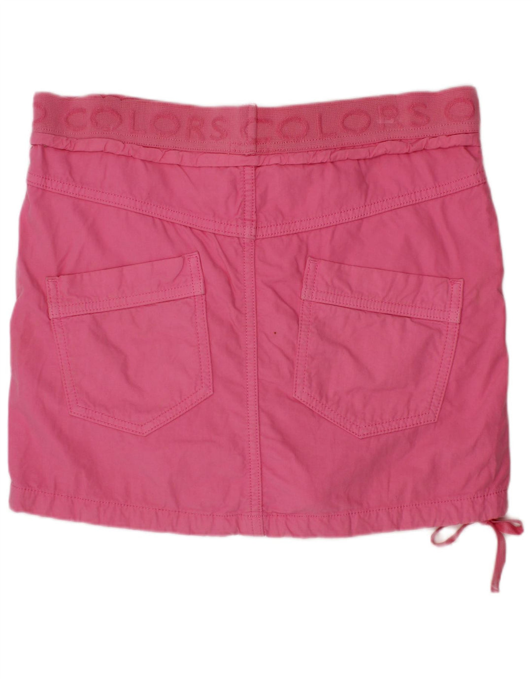 BENETTON Falda recta estampada para niña 13-14 años W28 Rosa