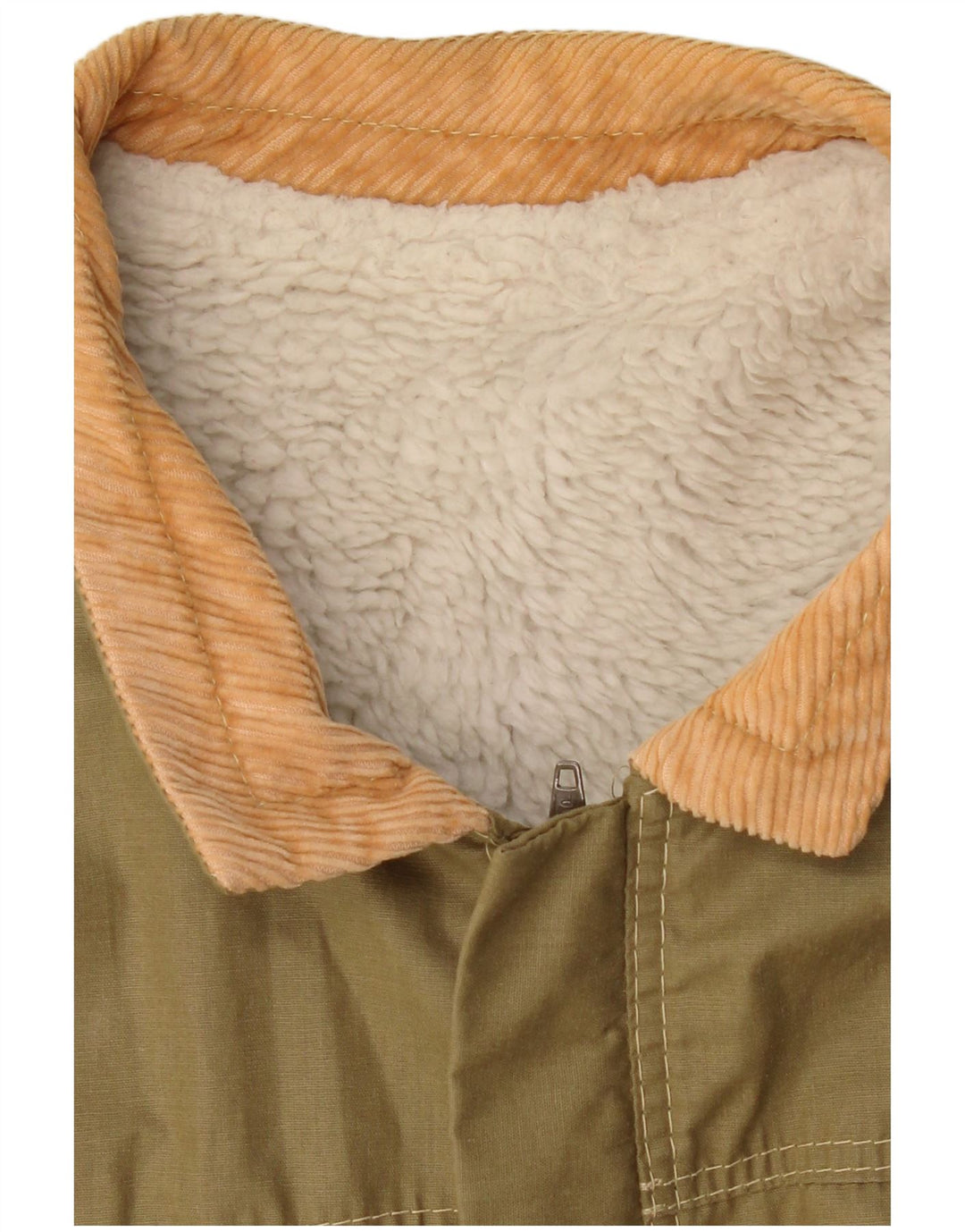 VINTAGE Chaqueta utilitaria para hombre Reino Unido 40 Caqui grande