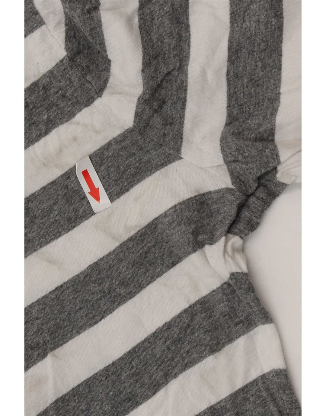 Hollister Mujer Top Manga Larga UK 42 Gris Medio Rayas