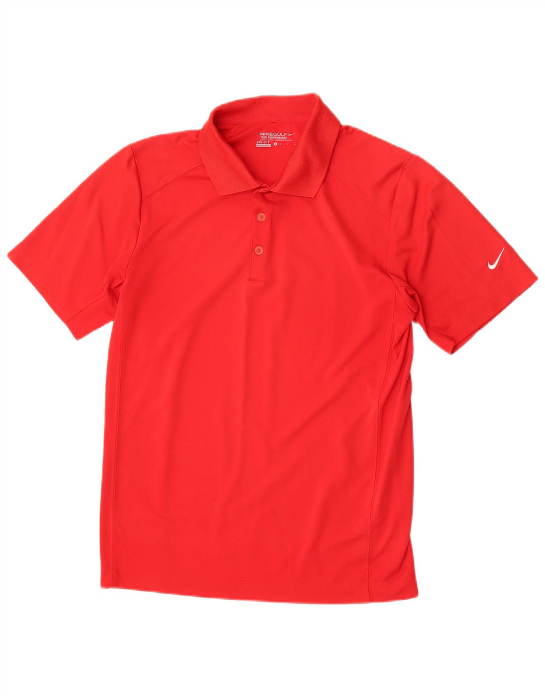 Nike Polo Dri Fit para hombre pequeño poliéster rojo