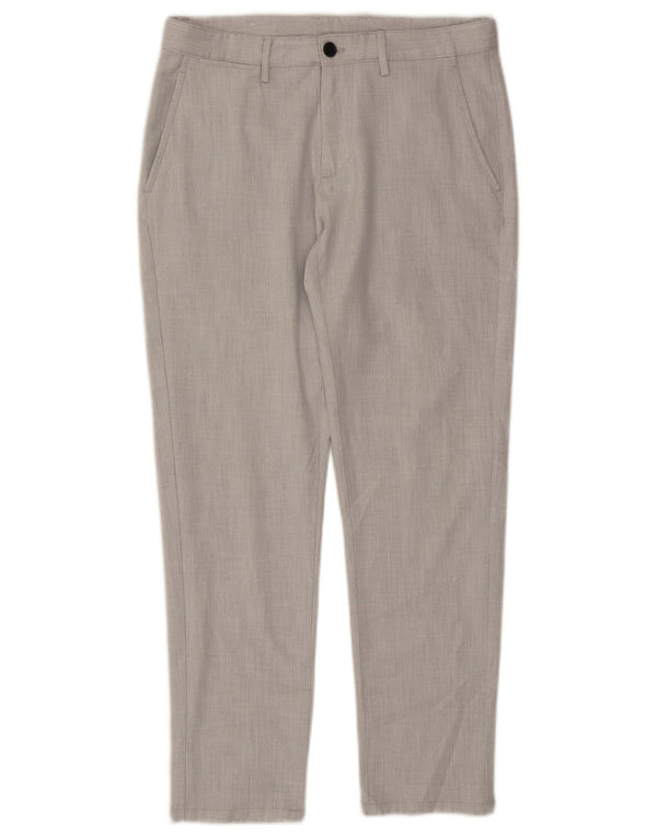 Zara Mens Slim Chino Pantalones EU 40 Medium W31 L28 Gris