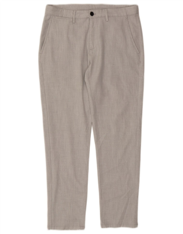 Zara Mens Slim Chino Pantalones EU 40 Medium W31 L28 Gris