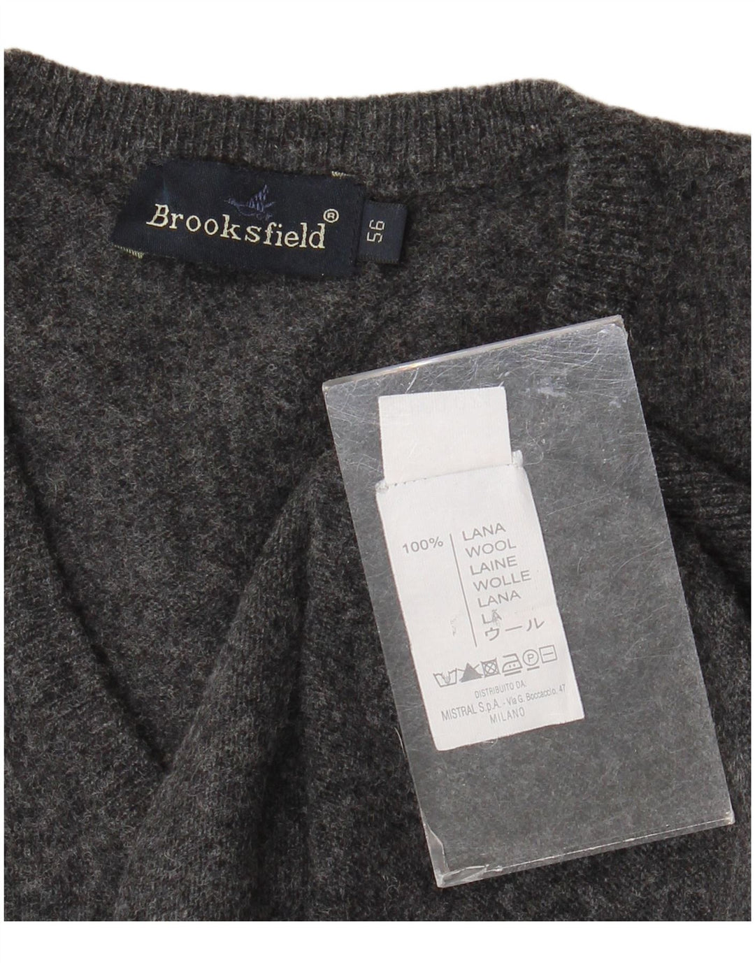 Brooksfield Camiseta sin mangas ajustada para hombre IT 3XL Lana gris