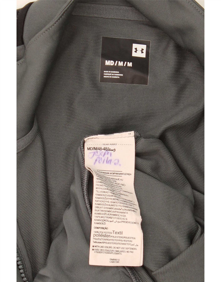 Under Armour Hombre Chándal Top Chaqueta Poliéster Color Block Gris Medio