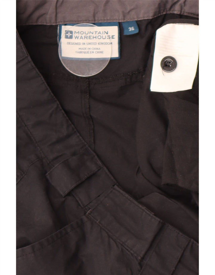Pantalones cargo rectos para hombre de Mountain Warehouse W36 L31 Poliéster negro